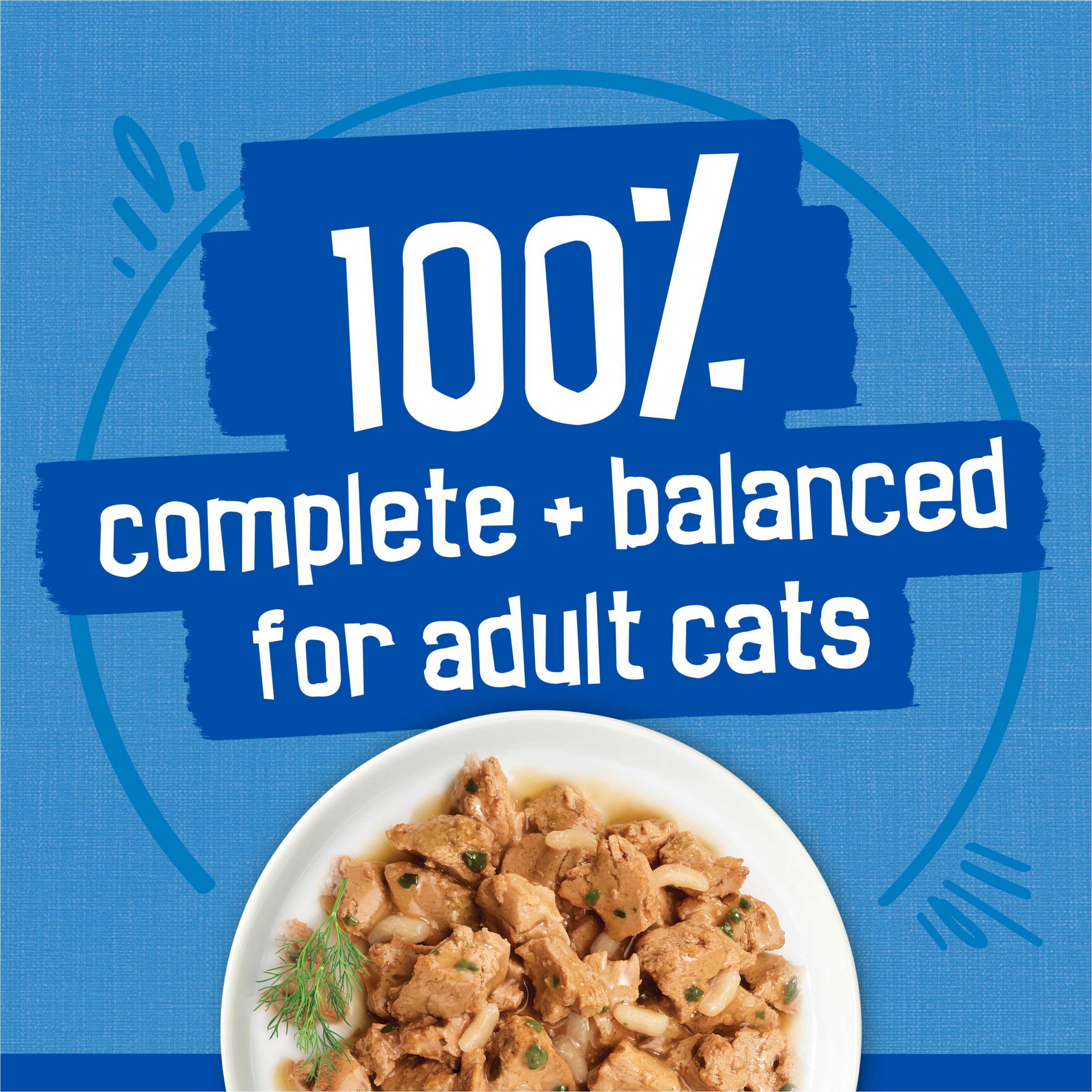 Friskies lata en mano para comparar tamaño, ideal para control de ración