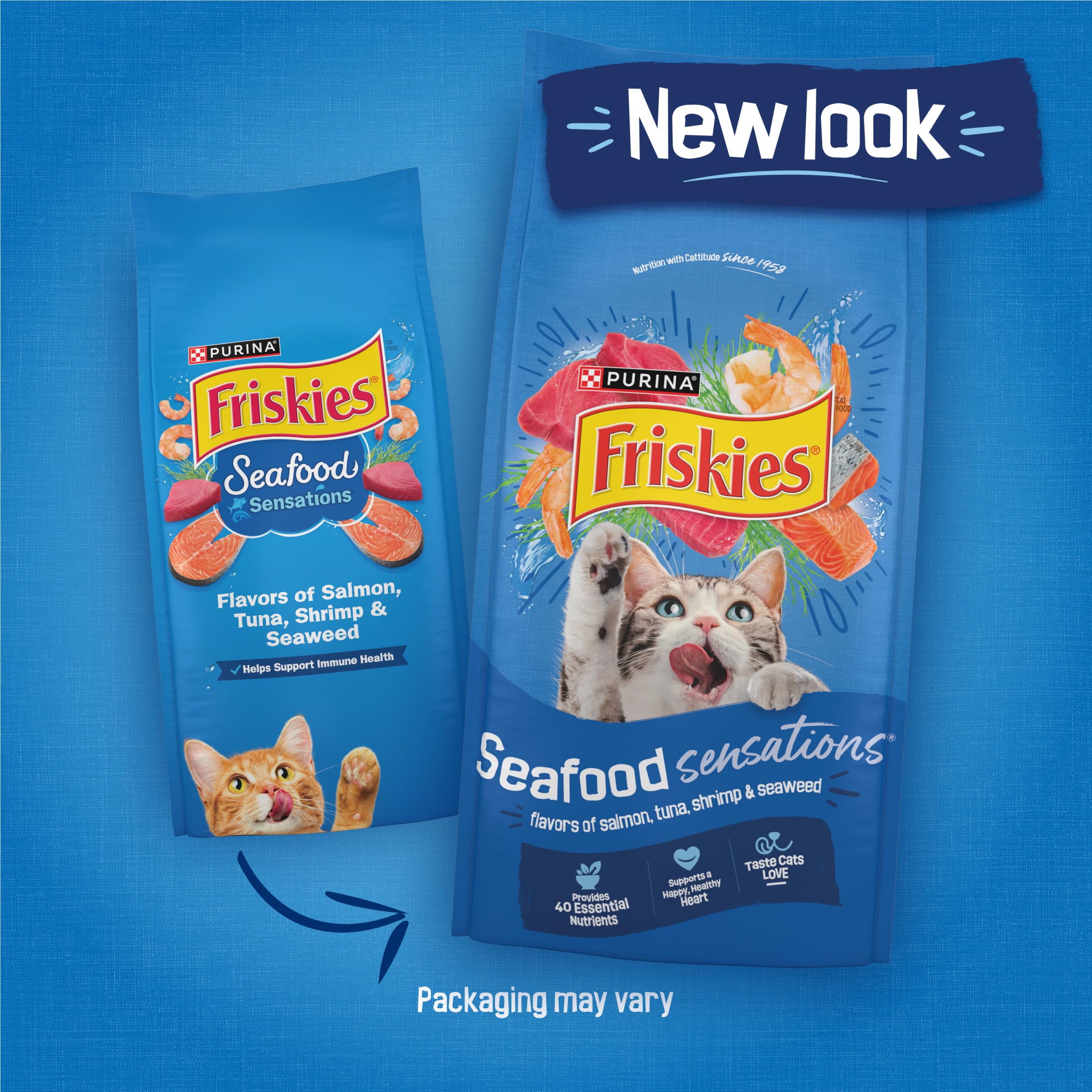 Friskies primer plano de croquetas que resalta textura y palatabilidad