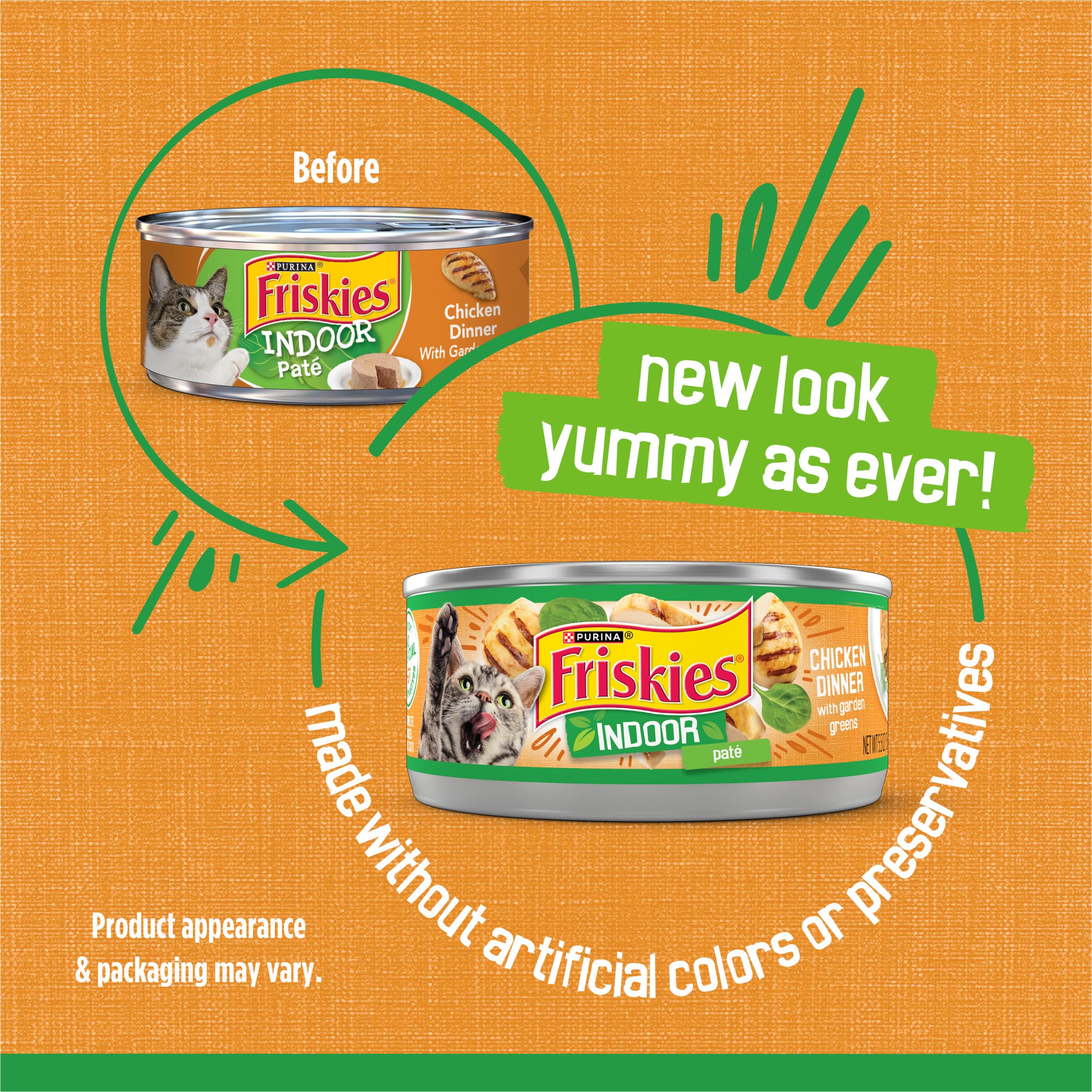 Friskies textura pate cerca que destaca cremosidad apetecible