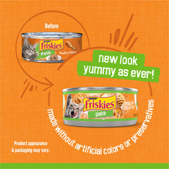 Friskies textura pate cercana, suave y fácil de masticar para el gato