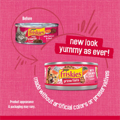 Friskies textura de trozos deshebrados en salsa que mejora la palatabilidad