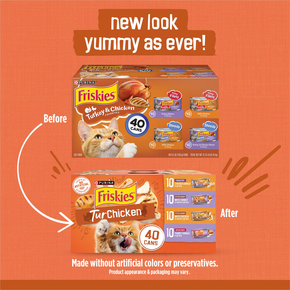 Friskies primer plano de trozos y salsa para apreciar textura y jugosidad