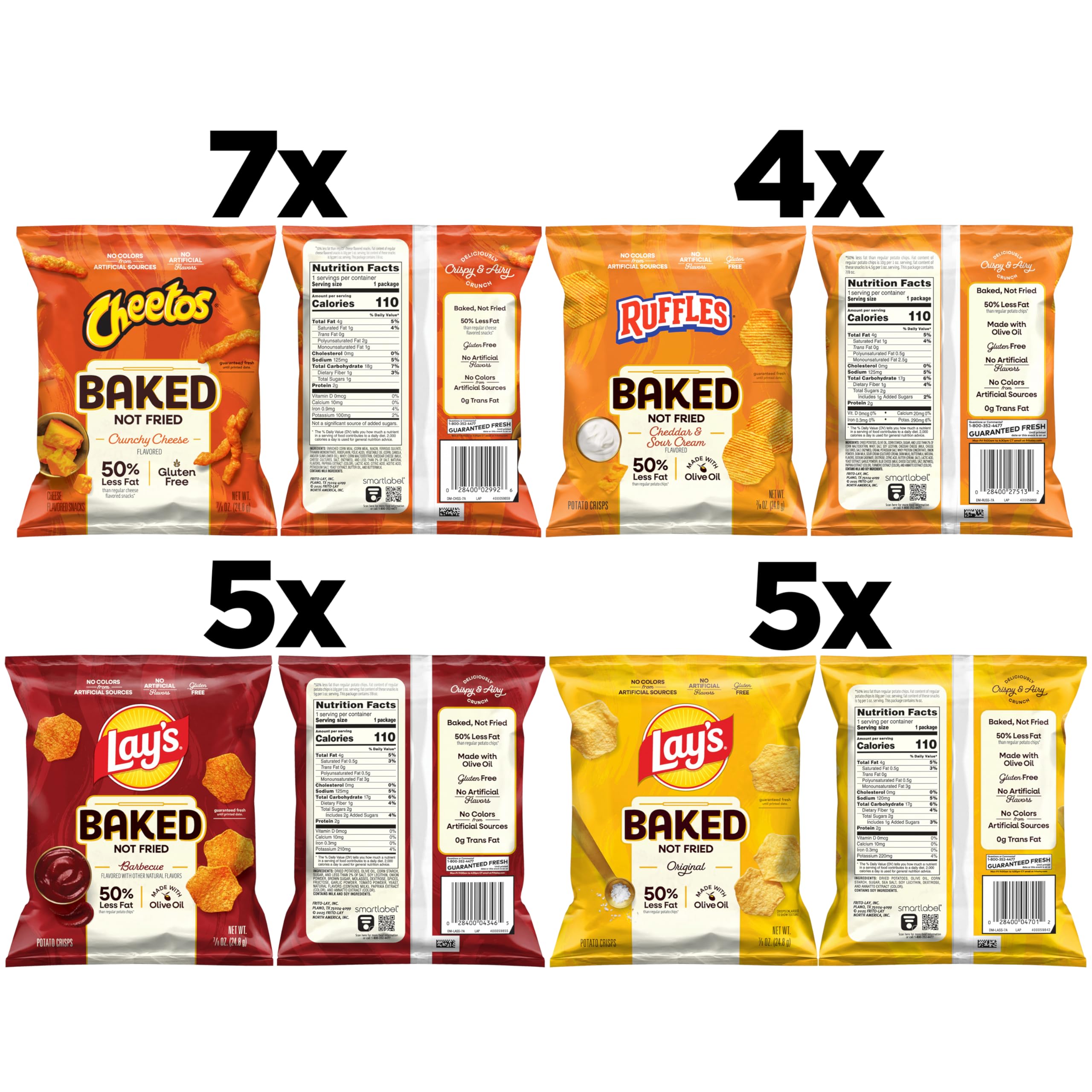 Frito Lay primer plano de textura crujiente mostrando menor grasa