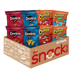 Frito-Lay mostrando empaque frontal y variedad en una caja