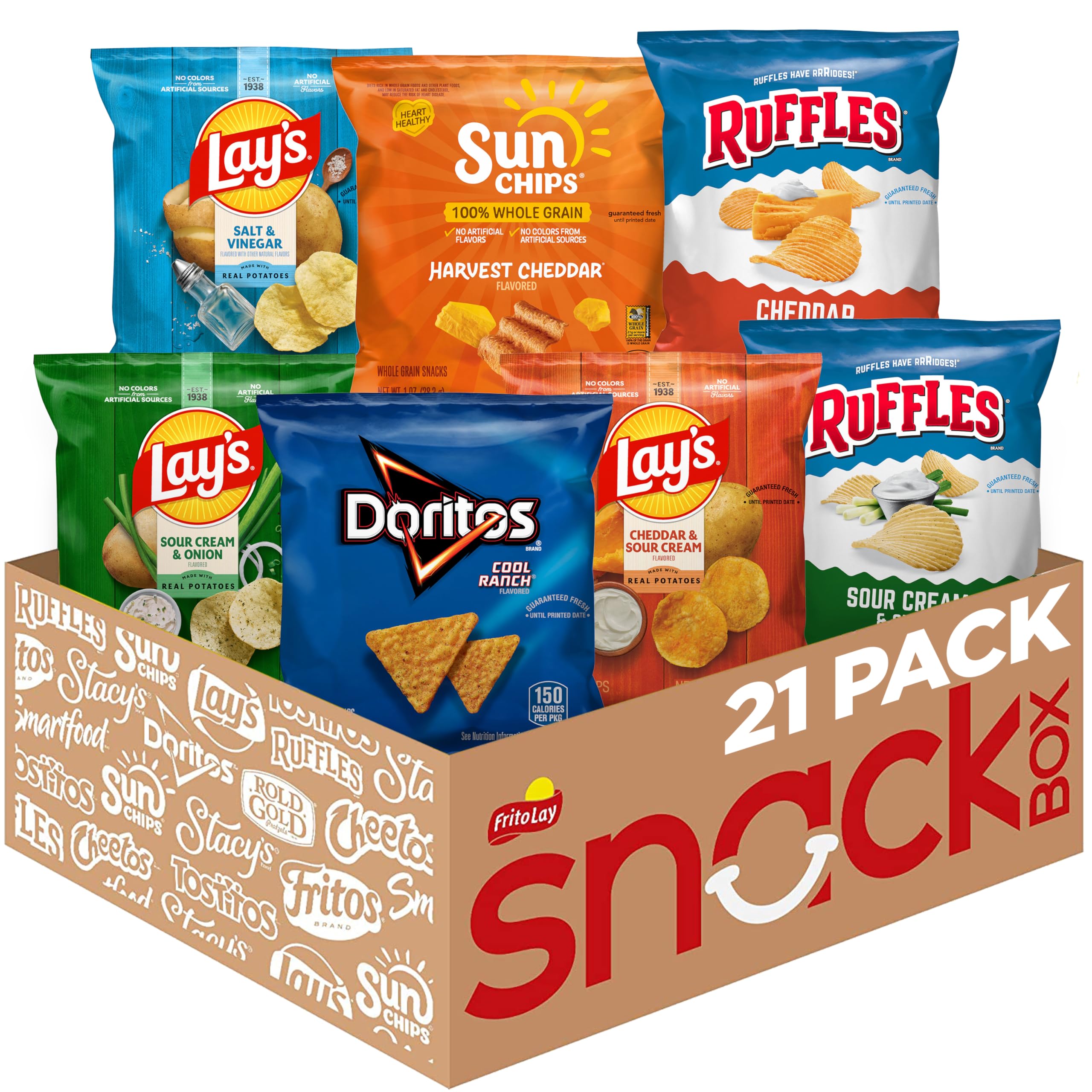 Frito Lay pack frontal mostrando variedad para seleccionar rápidamente