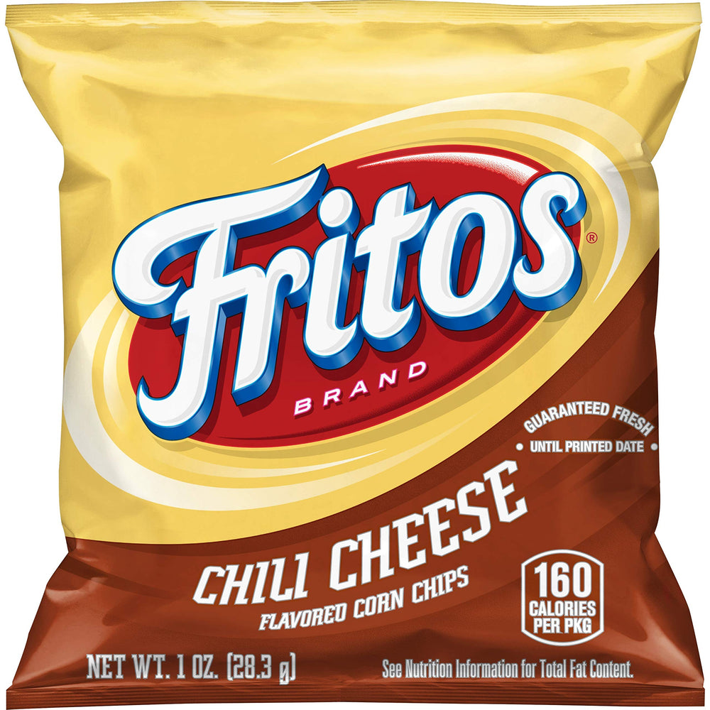 Fritos frente del empaque mostrando bolsita individual y marca Fritos, ideal para servir