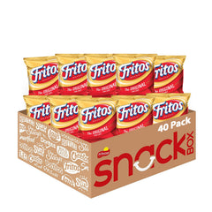 Fritos empaque frontal pack de 40 bolsas mostrando logo y tamaño práctico