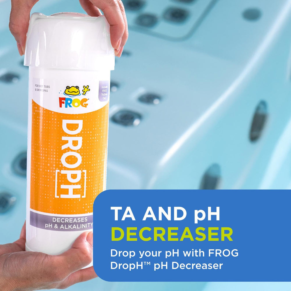 FROG botella en mano para comparar tamaño y control de dosificación