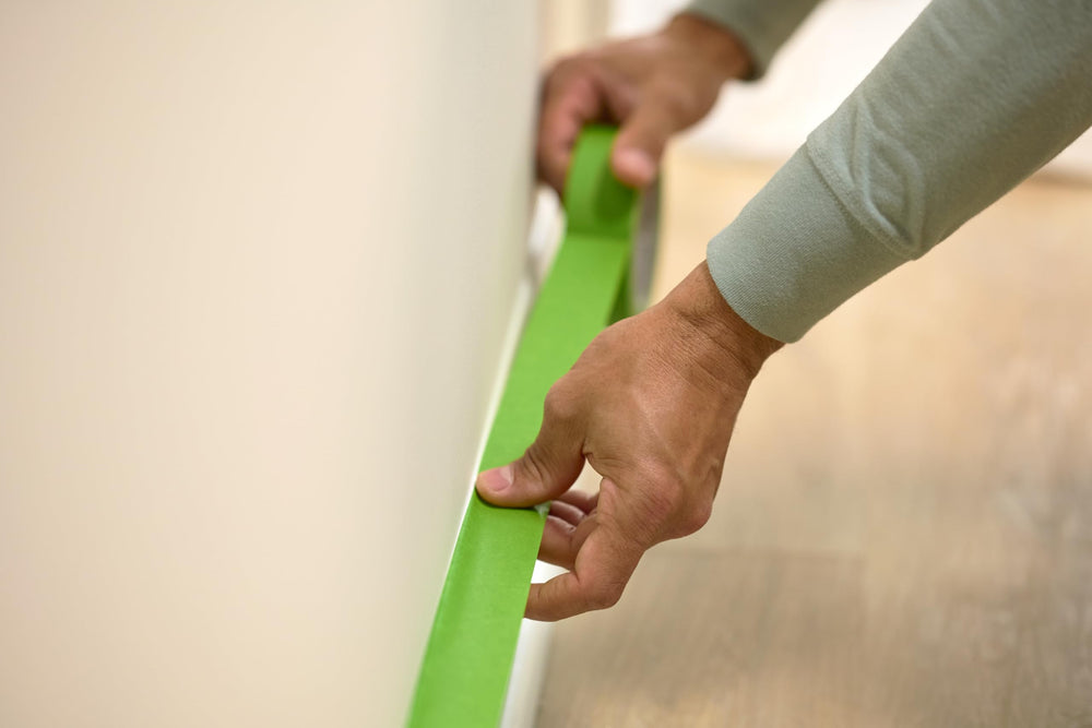 FrogTape comparación de tamaño del rollo para evaluar cobertura