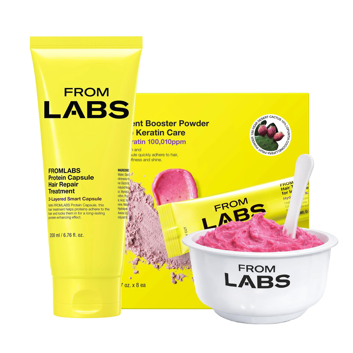 FROMLABS envases frontales del dúo mostrando presentación y ahorro