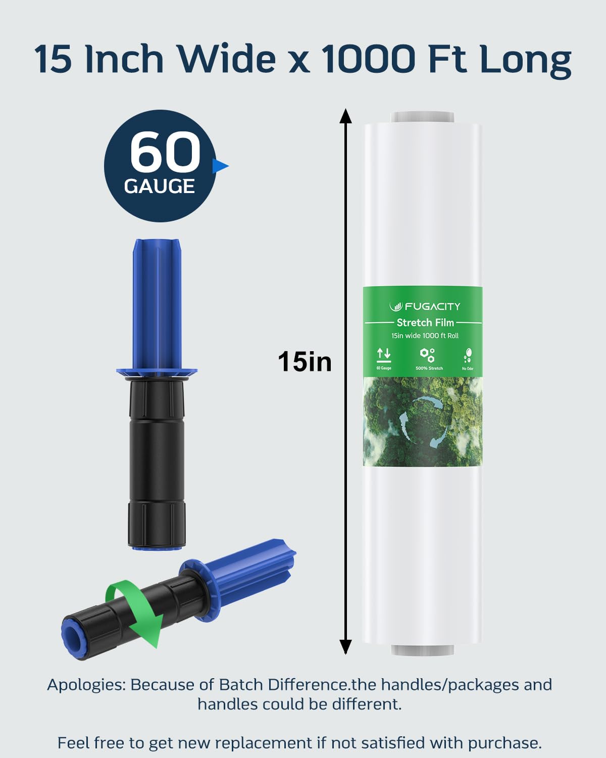 Comparación de escala FugaCity con una regla para apreciar 15 pulgadas de ancho