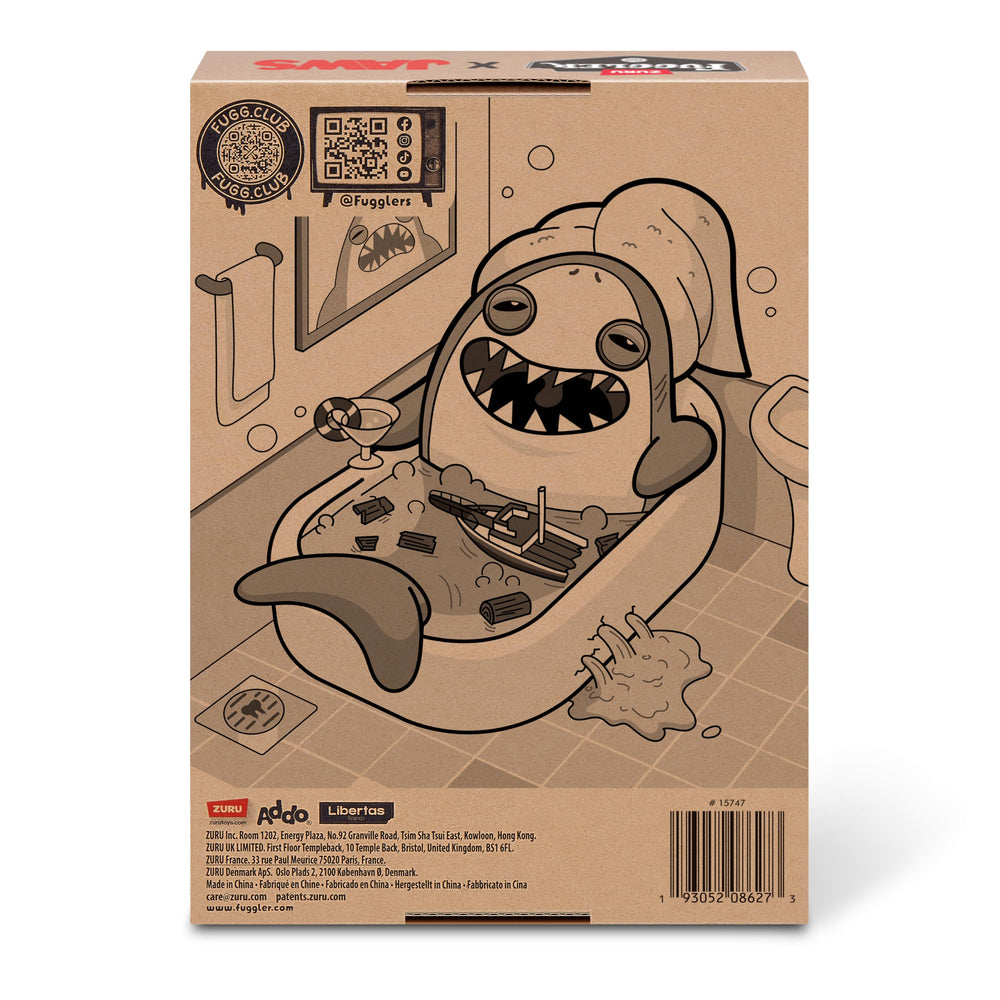 Fuggler Jaws en su empaque listo para regalo y exhibición segura