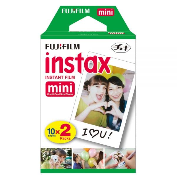 Fujifilm INSTAX Mini detalle del marco blanco listo para personalizar con stickers
