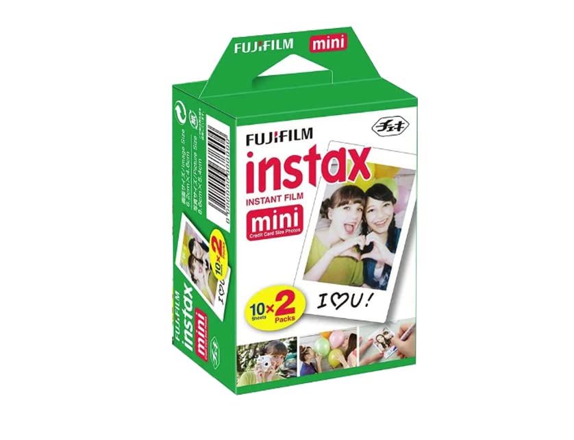 Fujifilm INSTAX Mini fotografía en uso con impresión saliendo y revelado instantáneo
