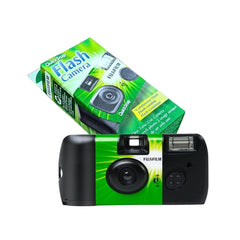 Fujifilm QuickSnap detalle del flash integrado con control manual