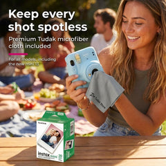 Fujifilm detalle del acabado brillante de la película, Instax Mini realza texturas y contraste