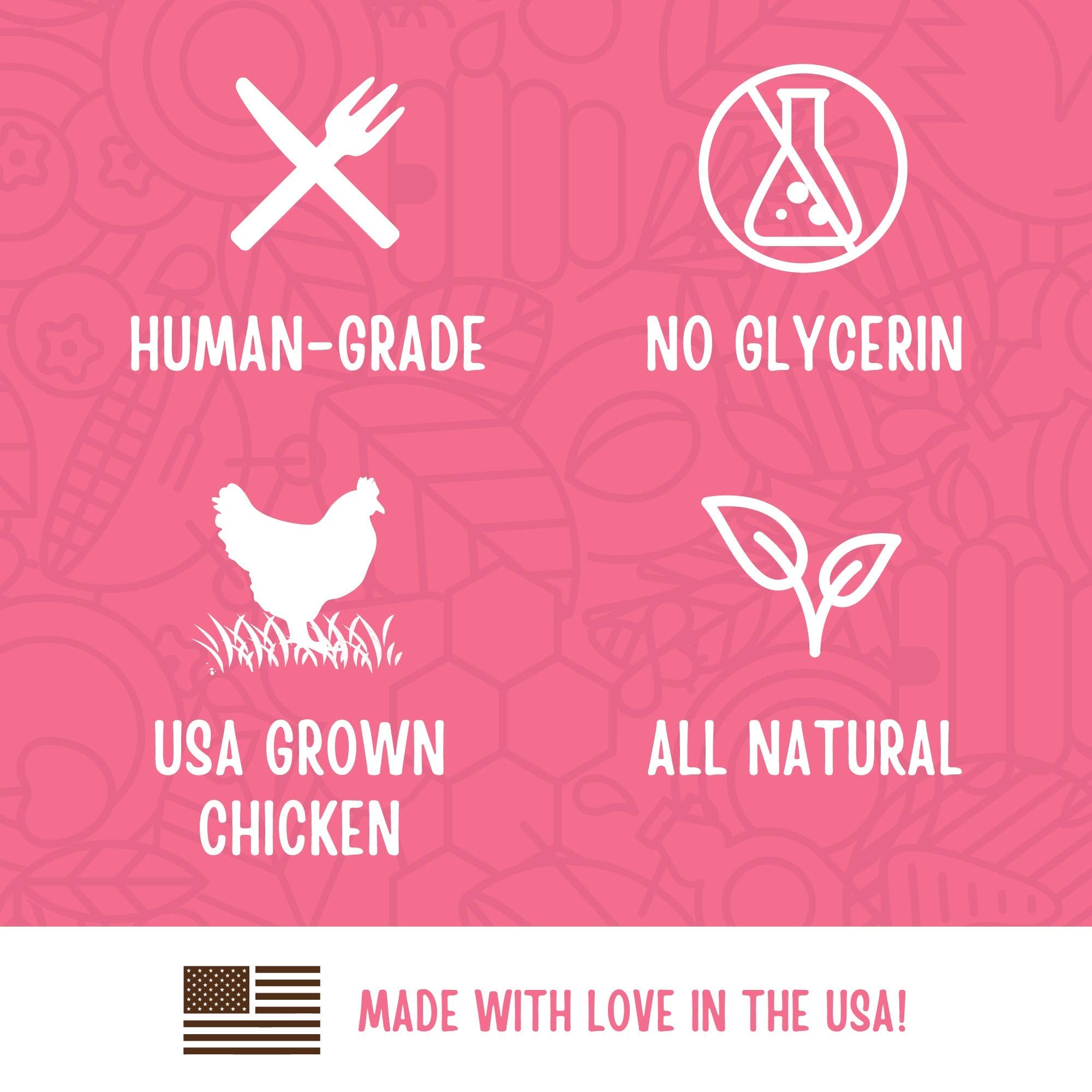 Full Moon etiqueta con ingredientes claros para confianza del dueño