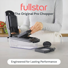 fullstar primer plano de cuchillas 420 acero inoxidable, corte preciso