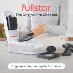 Fullstar cuchillas de acero inoxidable detalle que asegura cortes precisos