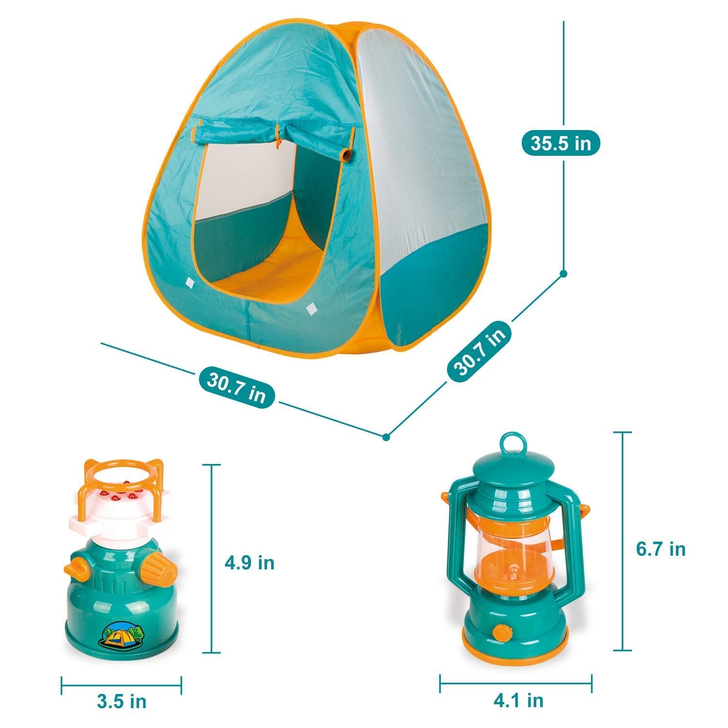FUN LITTLE TOYS tienda junto a una silla para referencia de tamaño