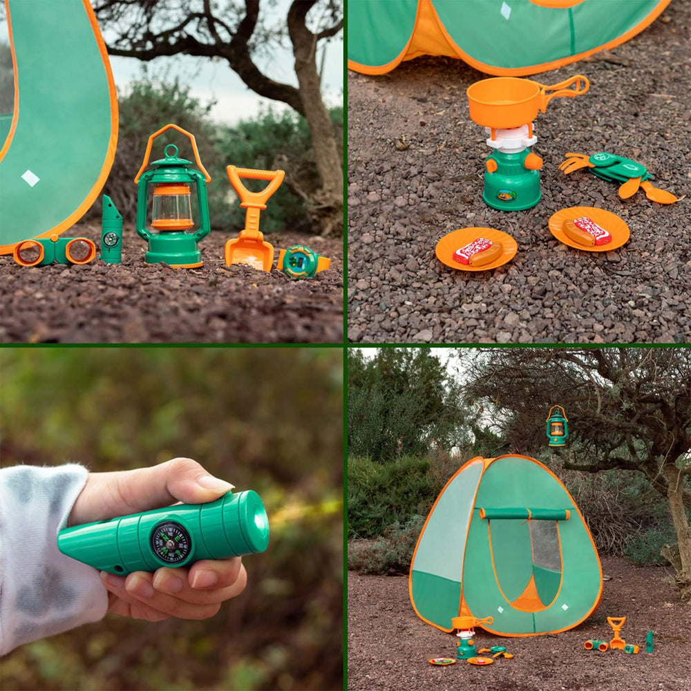 FUN LITTLE TOYS hornillo y farol encendidos para juego realista
