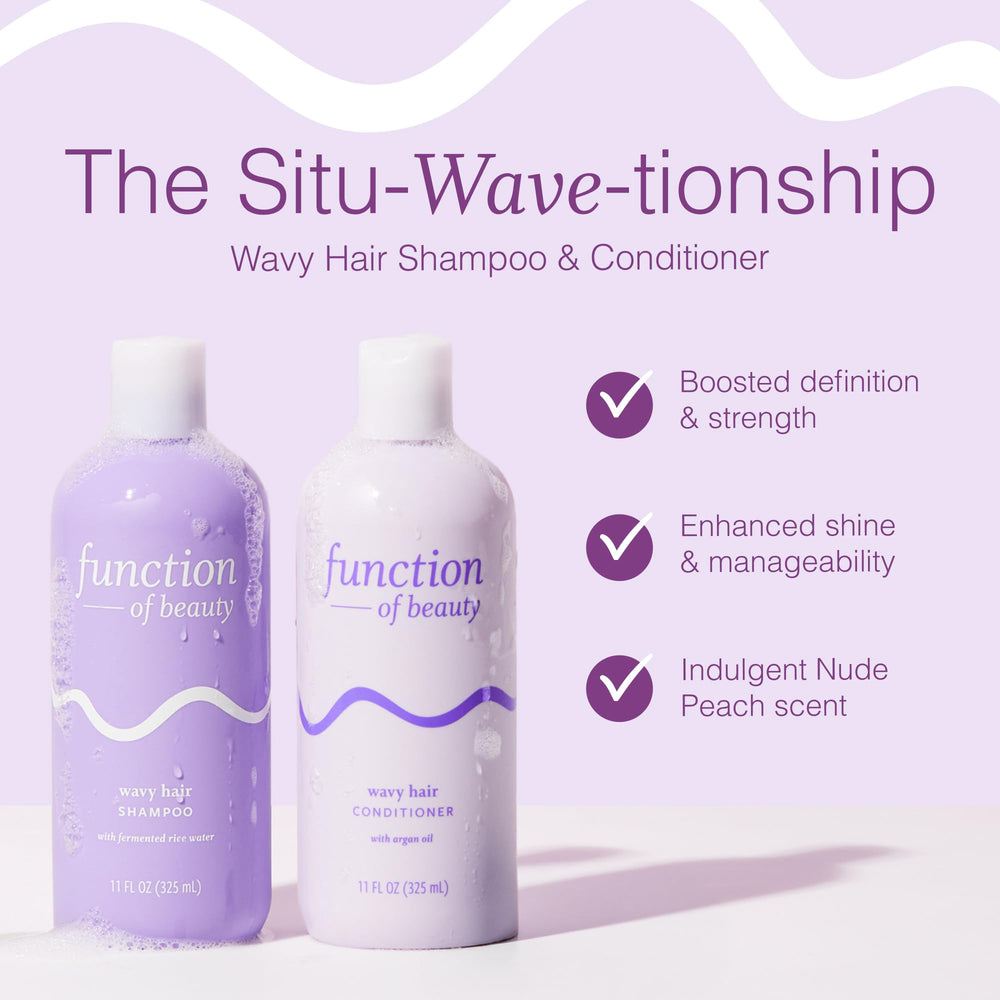 Function of Beauty textura del champú suave que fortalece ondas