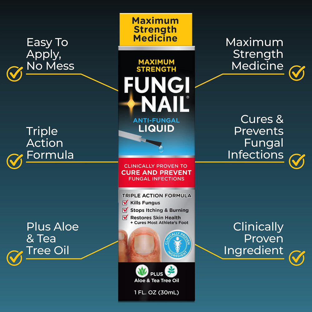 Fungi-Nail aplicador de punta precisa para tratar bordes de uñas con control