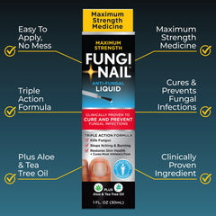 Fungi-Nail aplicador de punta precisa para tratar bordes de uñas con control