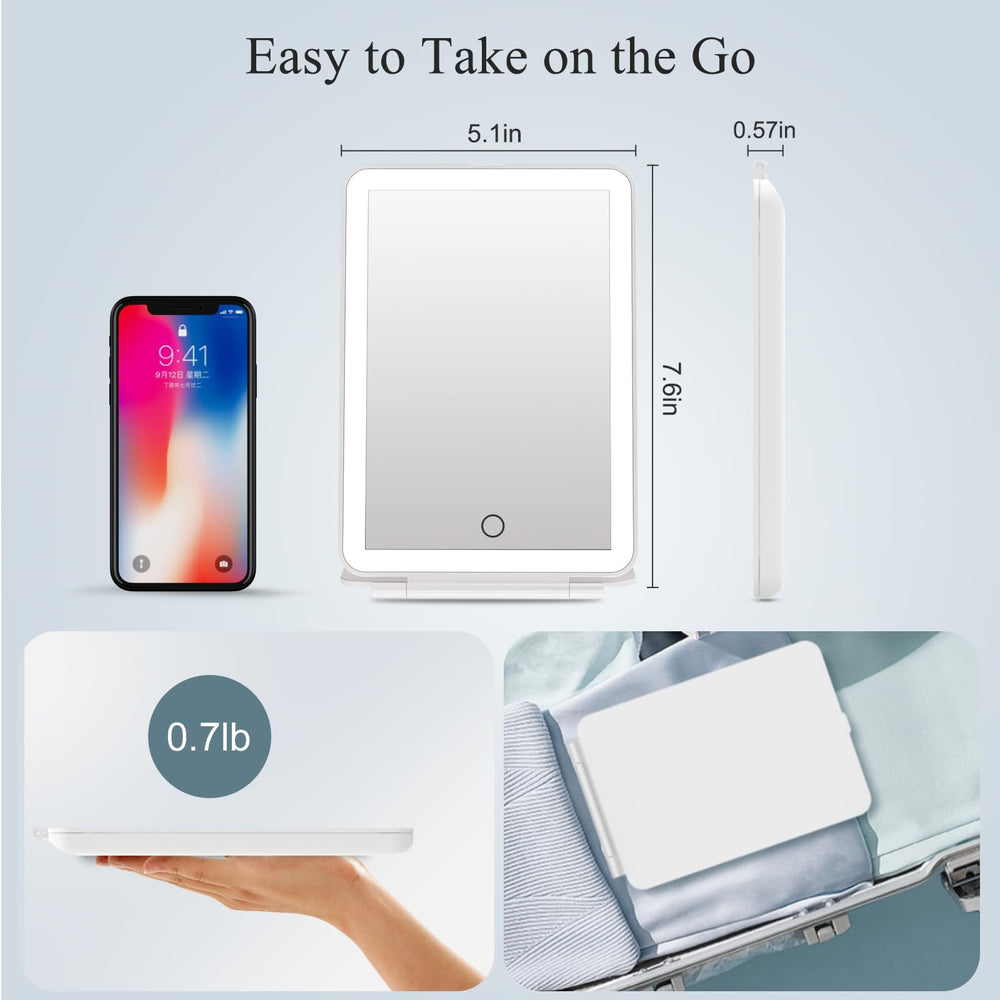 FUNTOUCH comparación de tamaño mostrando portabilidad y ligero