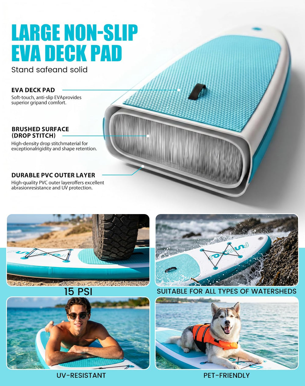FunWater tabla en uso mostrando maniobrabilidad y equilibrio