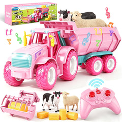 Funwee tractor frontal con empaquetado mostrando set completo y atractivo