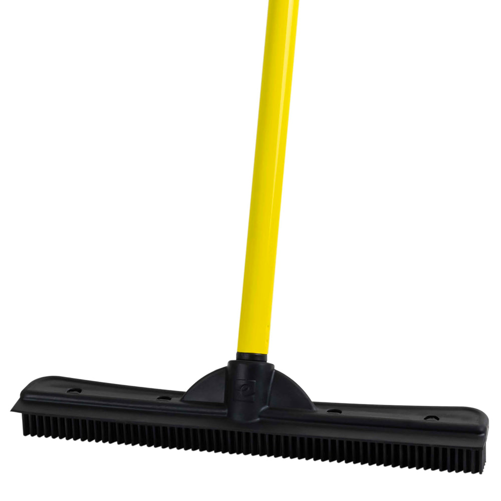FURemover front view full broom showing rubber head and telescopic handle for versatile cleaning