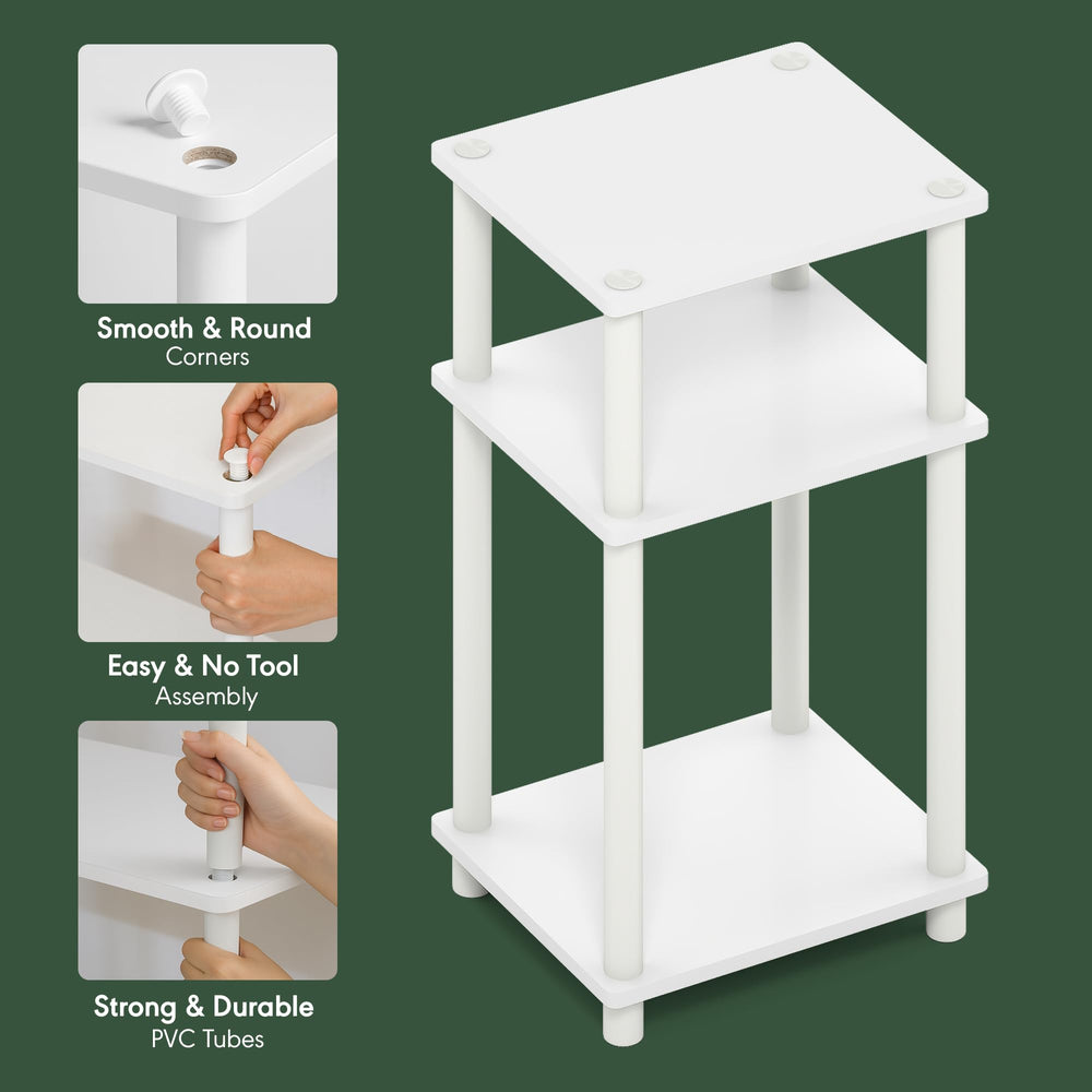 Furinno tubo PVC reforzado en ensamblaje para mayor estabilidad