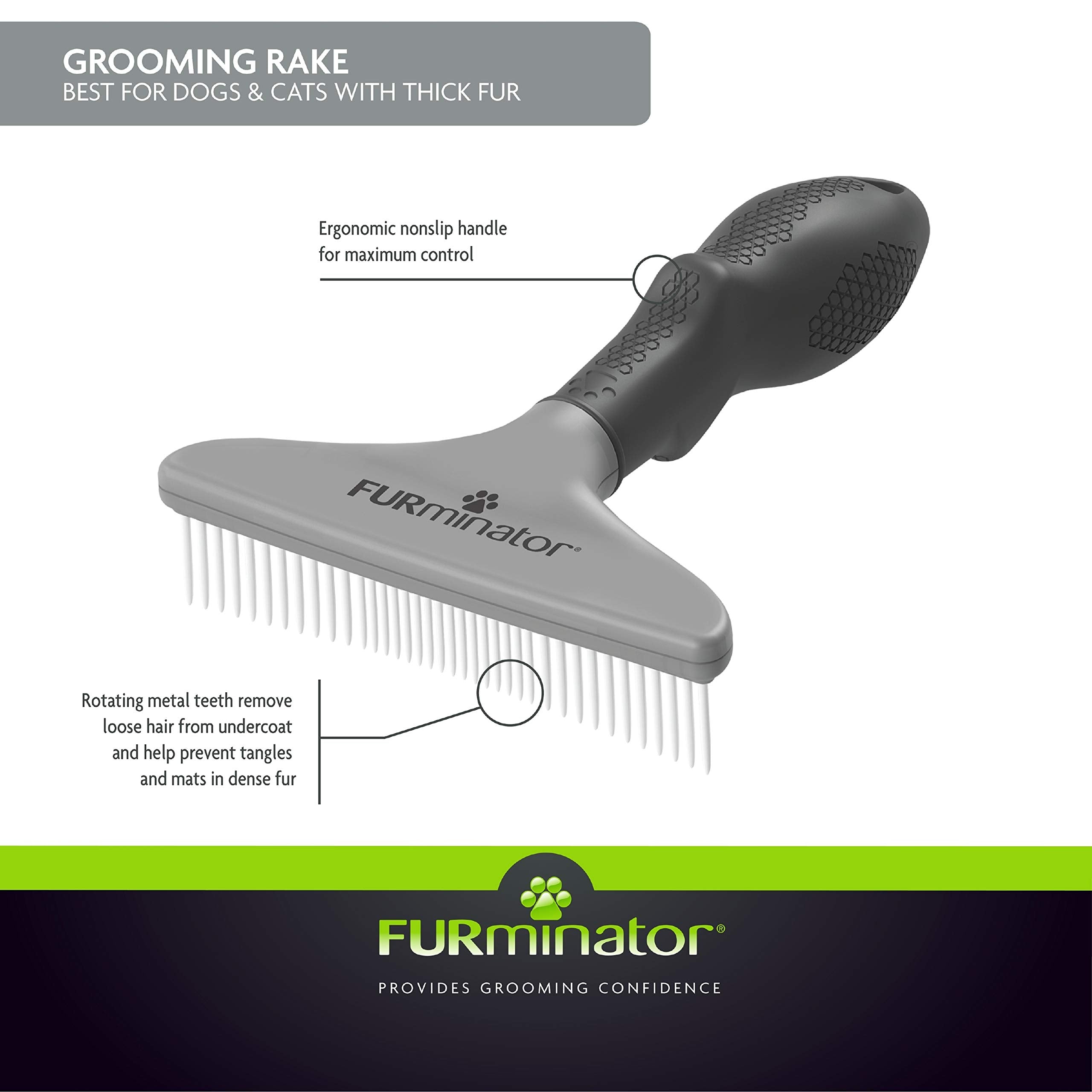FURminator pelo retirado mostrando cantidad y mejora estética