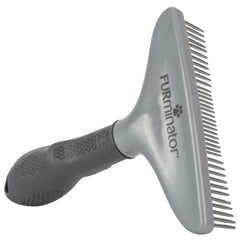 FURminator rastrillo frontal mostrando diseño práctico y control