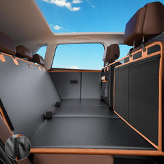 FURTIME vista frontal de la funda extensible protegiendo el asiento, mayor durabilidad