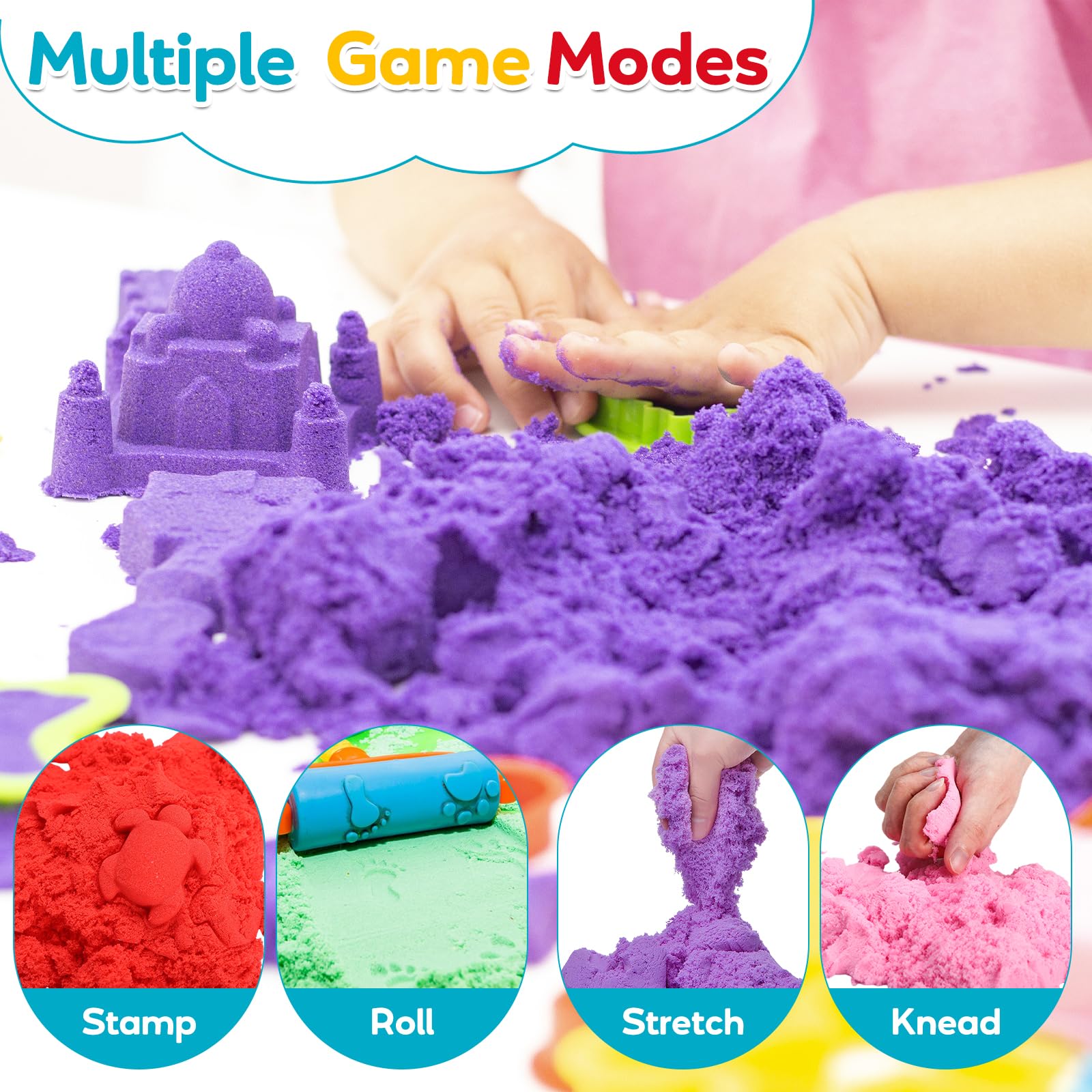 FURWEY niños jugando con arena sensorial, mejora coordinación y diversión