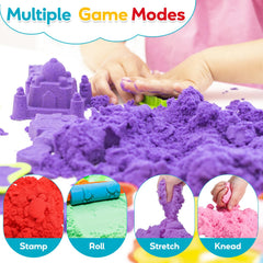 FURWEY niños jugando con arena sensorial, mejora coordinación y diversión