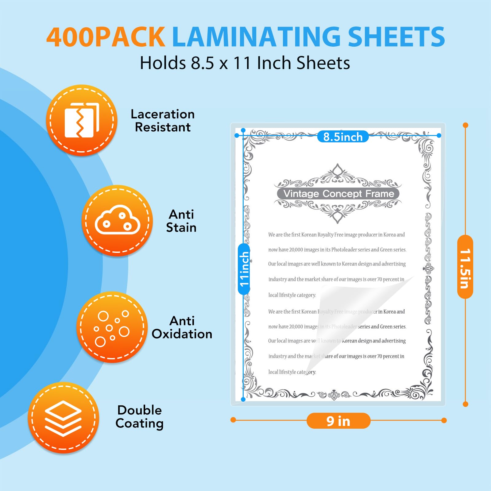FURWEY hoja junto a papel carta demostrando compatibilidad y fit perfecto