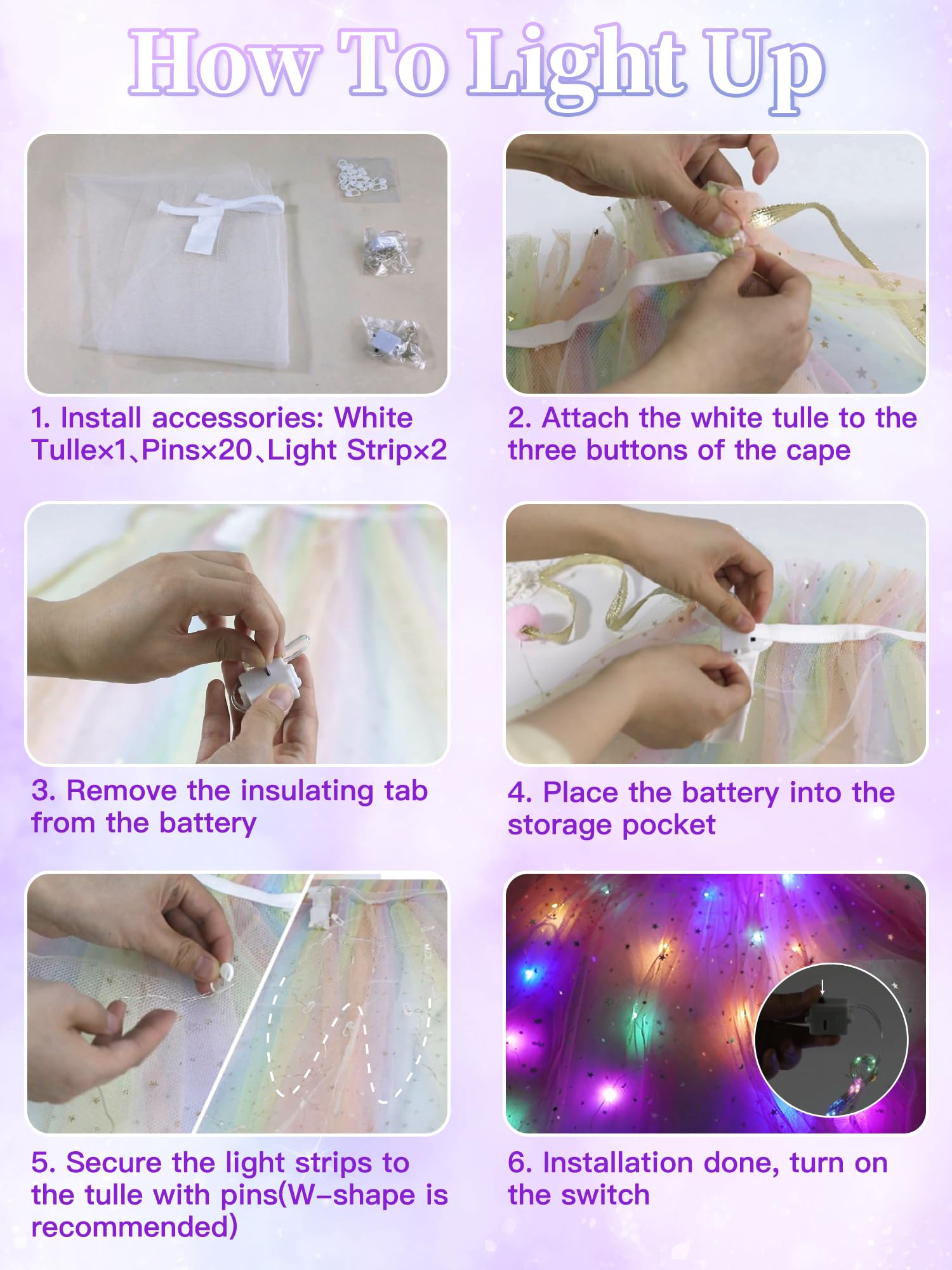 Fuzmo LED encendida crea efecto luminoso llamativo en oscuridad
