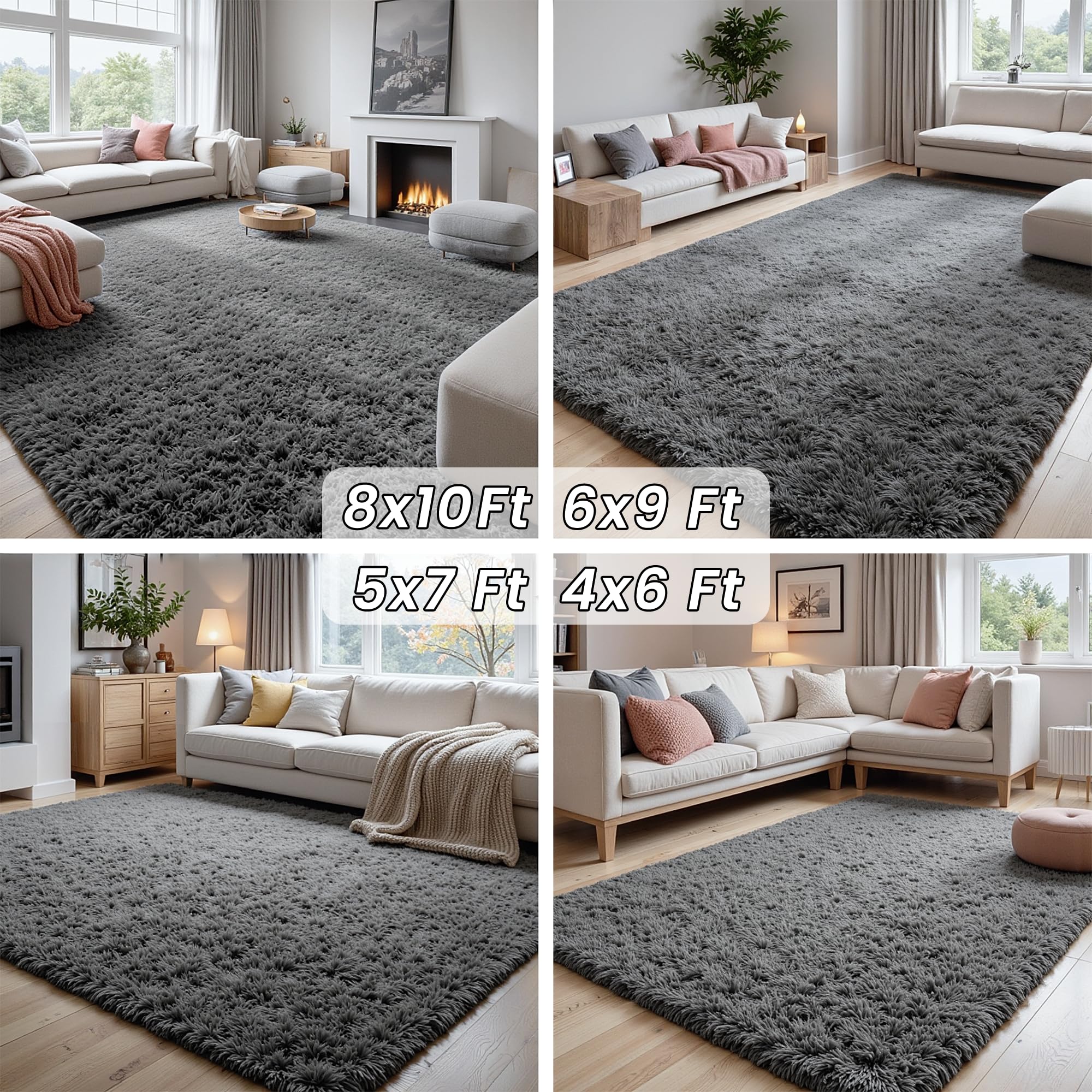 Fuzziness alfombra empacada al vacío lista para desplegar y usar