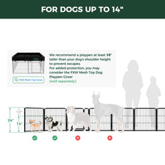 FXW Homeplus primer plano del acabado sin filos que protege al perro
