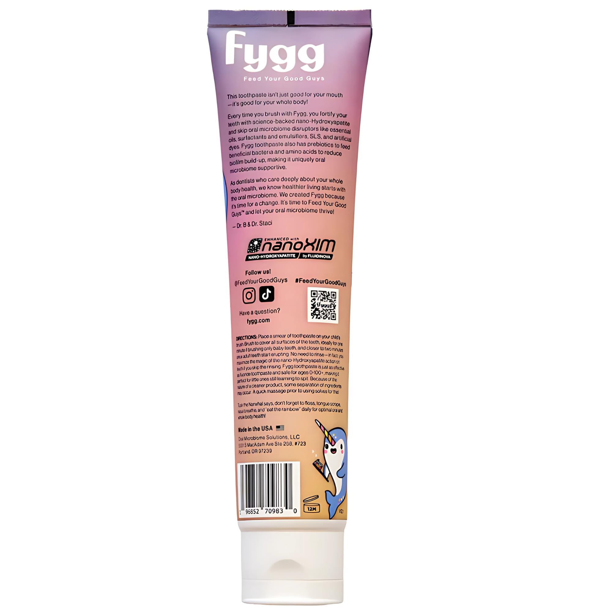 fygg etiqueta con ingredientes clave, transparencia y confianza