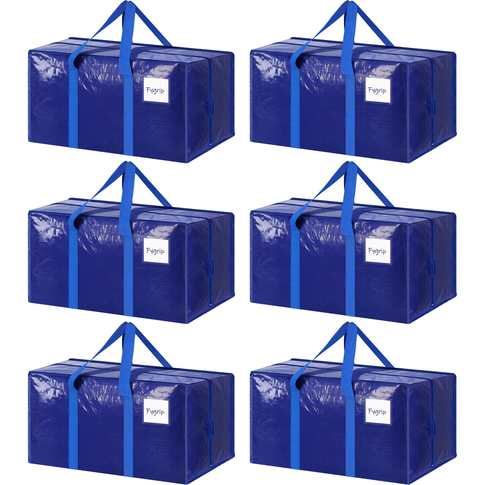 FYGRIP vista frontal del paquete de seis bolsas resistentes, fácil almacenamiento