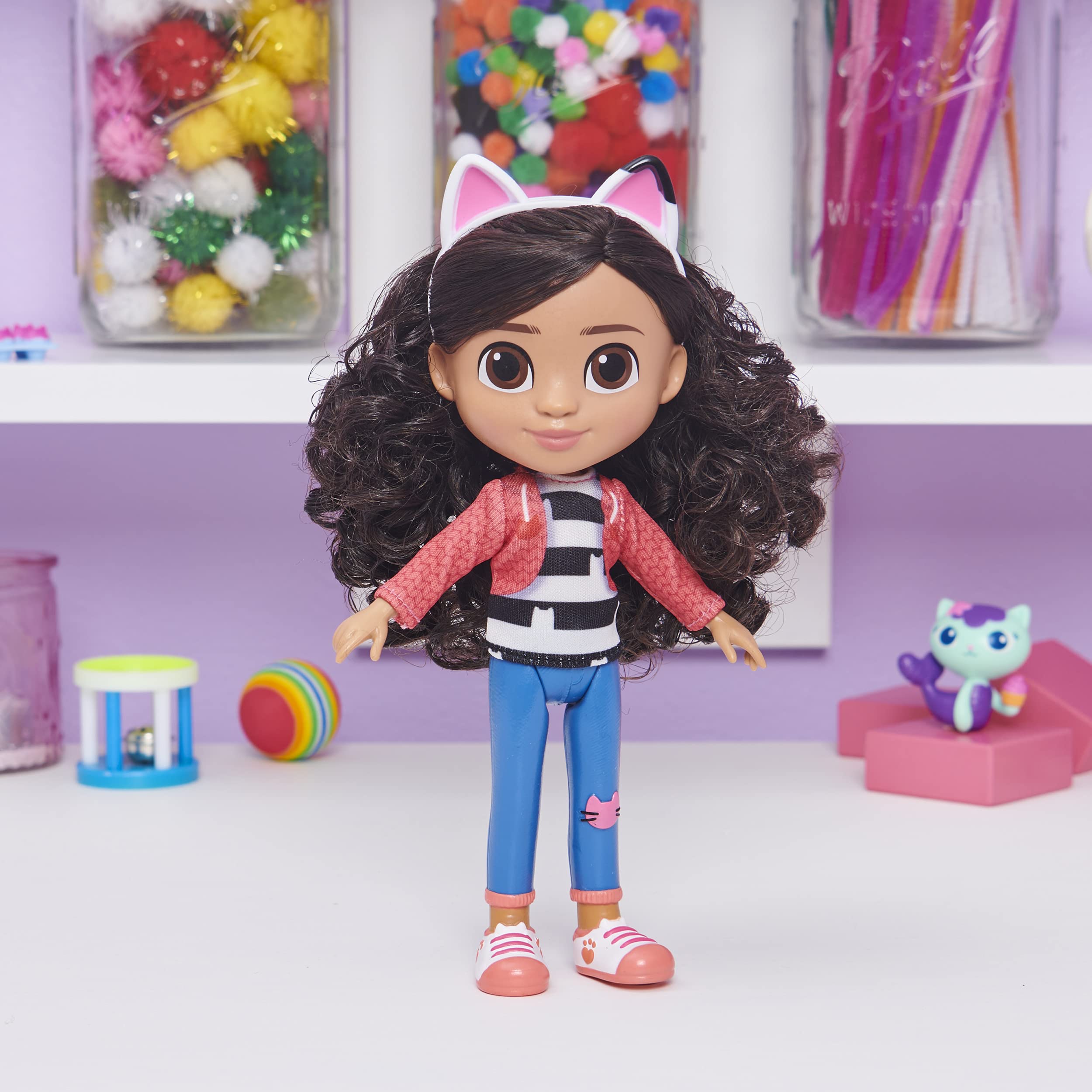 DREAMWORKS GABBY'S DOLLHOUSE muñeca dentro de una casa de muñecas para juego imaginativo