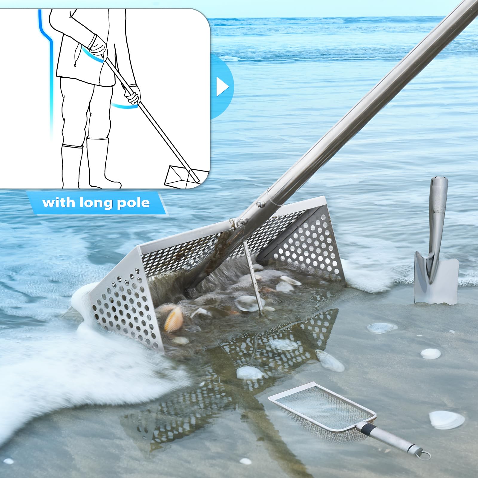 GADFISH comparación de escala junto a mano para referencia práctica
