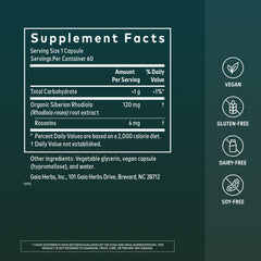 Gaia Herbs primer plano de cápsula líquida mostrando fácil absorción