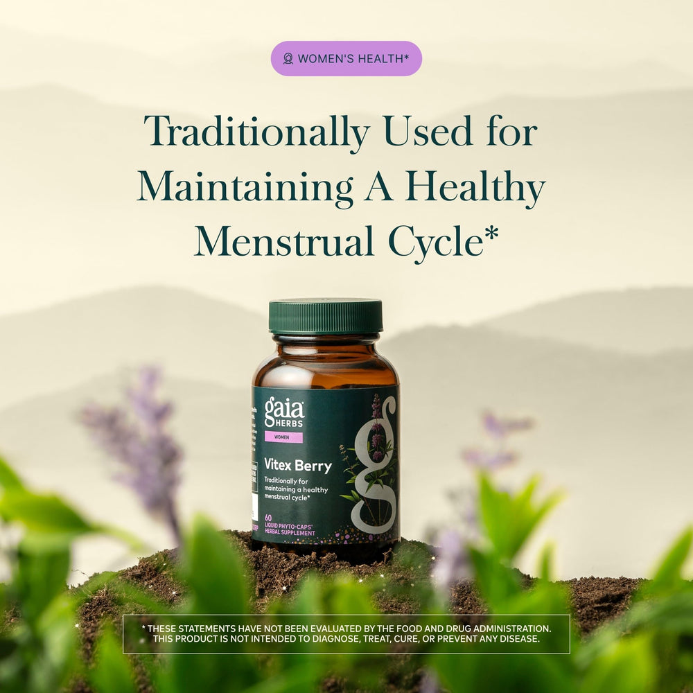 Gaia Herbs cápsulas vegetales alineadas, fácil de tragar y veganas