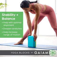 Gaiam bloque textura cerca con superficie antideslizante fiable