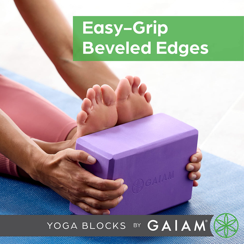 Gaiam bloques sobre esterilla listos para prácticas en casa